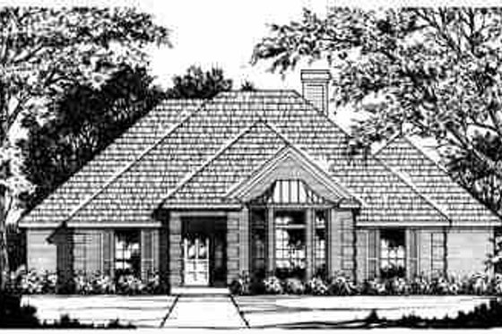 Exterior - Front Elevation for Traditional House Plan #40-218 - 3 bed, 2.5 bath