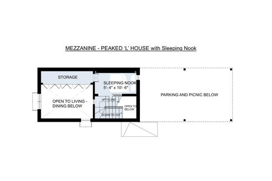 Floor Plan - Other Floor for Traditional House Plan #905-6 - 2 bed, 2 bath