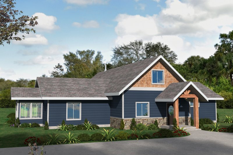 House Plan Design - Craftsman Exterior - Front Elevation Plan #117-1037