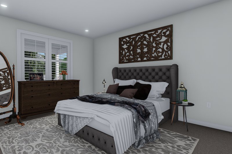 House Plan Design - Interior - Master Bedroom for Cottage House Plan #1060-64 - 2 bed, 2 bath