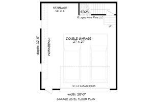 Floor Plan - Main Floor for Traditional House Plan #932-544, 0 bath