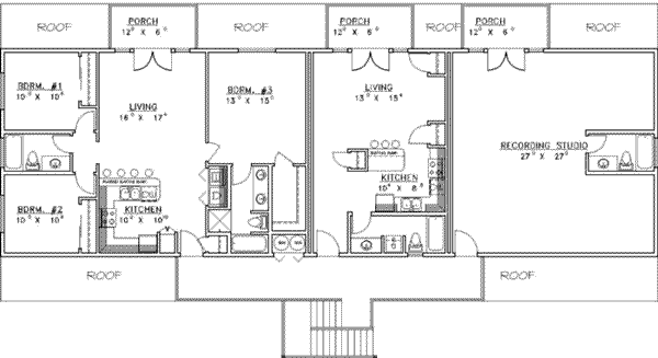 House Design - Country Floor Plan - Upper Floor Plan #117-252