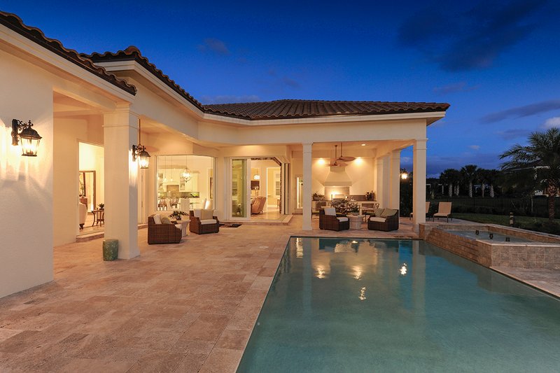 Dream House Plan - Exterior - Rear Elevation 3 for Mediterranean House Plan #930-508 - 4 bed, 4.5 bath