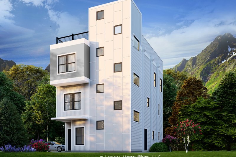 Dream House Plan - Contemporary Exterior - Front Elevation Plan #932-633