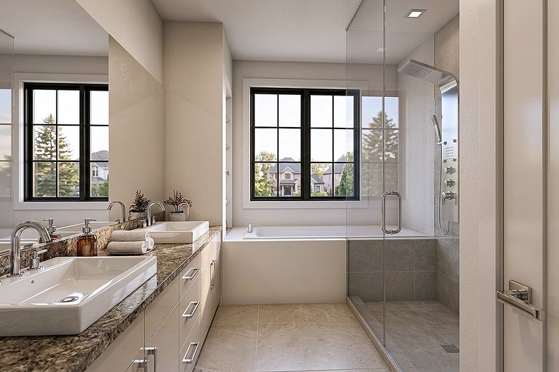 Home Plan - Interior - Master Bathroom for Farmhouse House Plan #928-356 - 4 bed, 3 bath