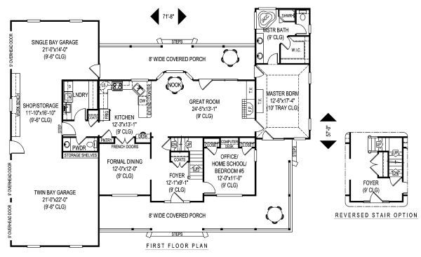 Dream House Plan - Country Floor Plan - Main Floor Plan #11-231