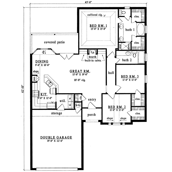 Traditional Floor Plan - Main Floor Plan #42-232