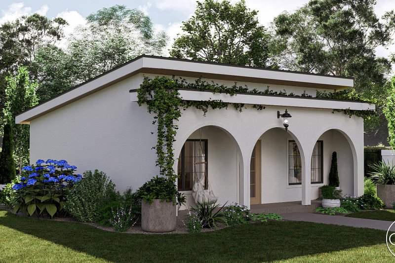 Dream House Plan - Exterior - Other Elevation 1 for Mediterranean House Plan #455-375 - 1 bed, 1 bath