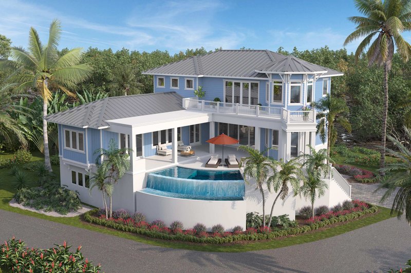 Home Plan - Exterior - Rear Elevation for Craftsman House Plan #938-157 - 3 bed, 3.5 bath
