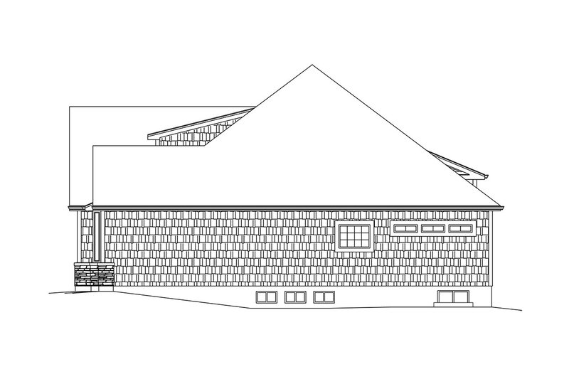 Architectural House Design - Exterior - Other Elevation 1 for Craftsman House Plan #57-666 - 2 bed, 2 bath