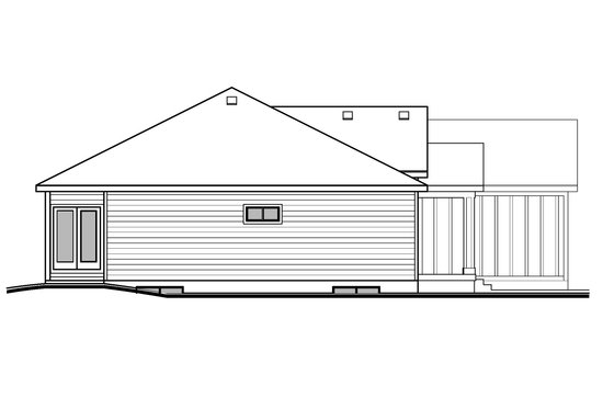 Exterior - Other Elevation for Country House Plan #1073-23 - 3 bed, 2.5 bath