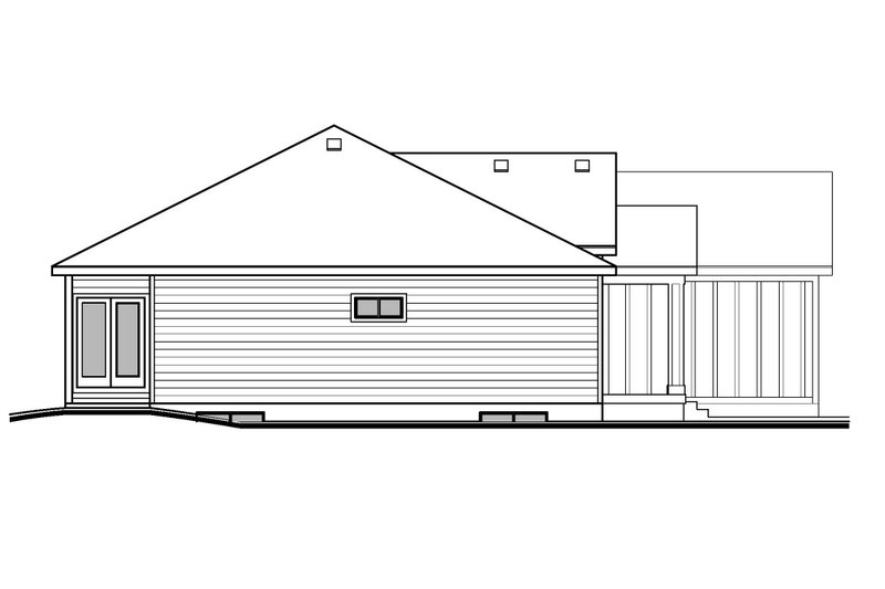 House Blueprint - Exterior - Other Elevation for Country House Plan #1073-23 - 3 bed, 2.5 bath