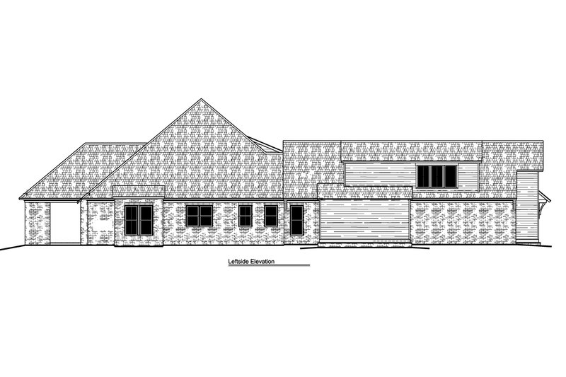 Architectural House Design - Exterior - Other Elevation for Farmhouse House Plan #1081-20 - 4 bed, 3 bath