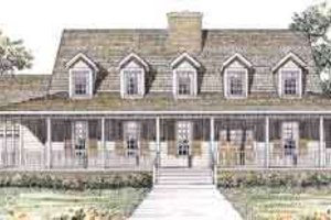 Country Exterior - Front Elevation Plan #72-455
