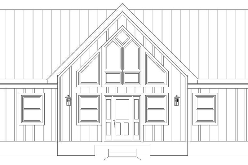 Home Plan - Exterior - Front Elevation 4 for Country House Plan #932-400 - 2 bed, 2 bath