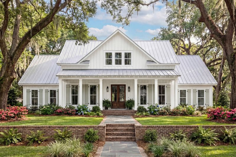 Farmhouse Style House Plan - 4 Beds 3 Baths 2390 Sq/Ft Plan #430-215 Exterior