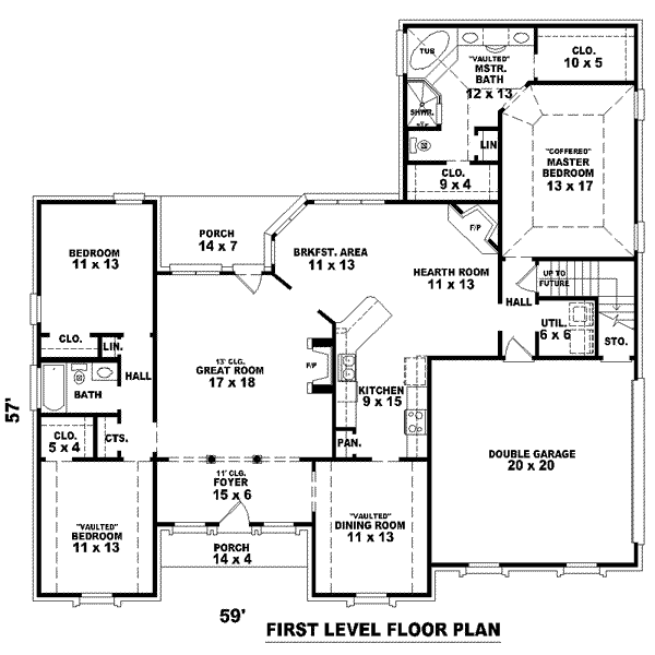 European Floor Plan - Main Floor Plan #81-1519