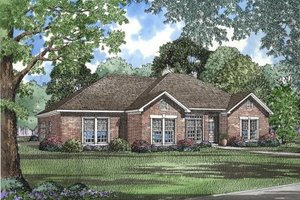 Traditional Exterior - Front Elevation Plan #17-1123