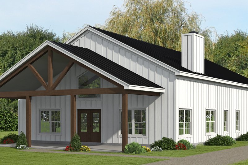 House Blueprint - Craftsman Exterior - Front Elevation Plan #932-546
