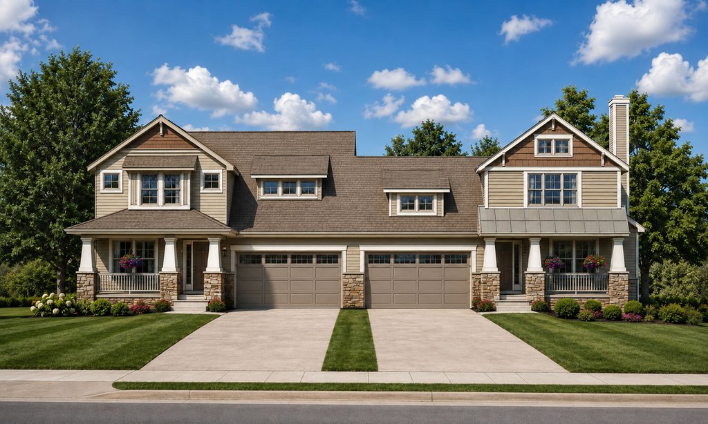 Exterior - Front Elevation 2 for Cottage House Plan #20-1355 - 3 bed, 2.5 bath