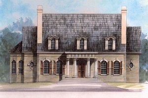 Classical Exterior - Front Elevation Plan #119-252