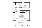 Cottage Style House Plan - 2 Beds 1 Baths 705 Sq/Ft Plan #48-1183 