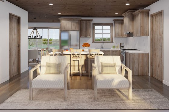 Interior - Family Room 2 for Cabin House Plan #923-374 - 3 bed, 3.5 bath