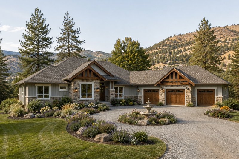 House Design - Exterior - Front Elevation 2 for Craftsman House Plan #1100-150 - 3 bed, 2.5 bath