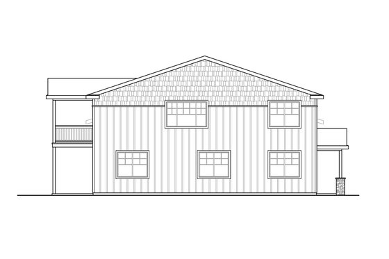 Exterior - Other Elevation for Country House Plan #124-1178 - 1 bed, 1 bath