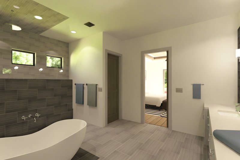 House Blueprint - Interior - Master Bathroom 1 for Farmhouse House Plan #1069-40 - 3 bed, 2.5 bath
