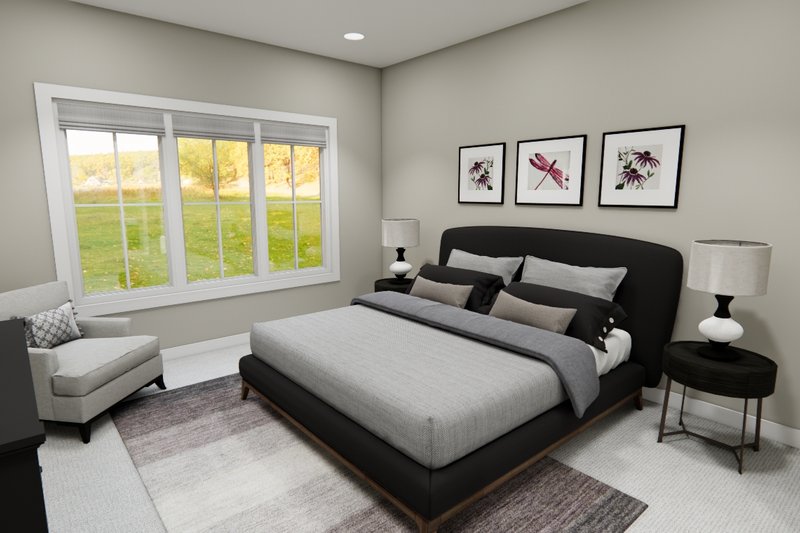 House Plan Design - Interior - Master Bedroom for Craftsman House Plan #51-1414 - 4 bed, 3.5 bath