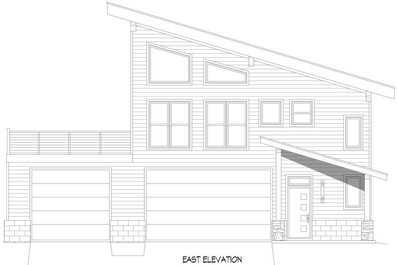 House Plan Design - Exterior - Other Elevation 1 for Contemporary House Plan #932-1022 - 3 bed, 2.5 bath
