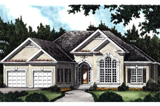 Exterior - Front Elevation 3 for Traditional House Plan #927-34 - 3 bed, 2 bath