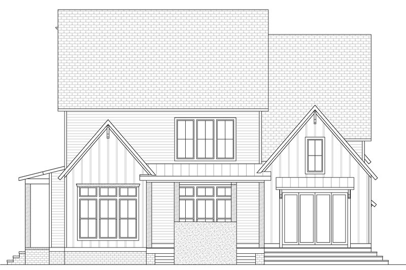 House Blueprint - Exterior - Front Elevation 4 for Contemporary House Plan #1080-30 - 4 bed, 4.5 bath