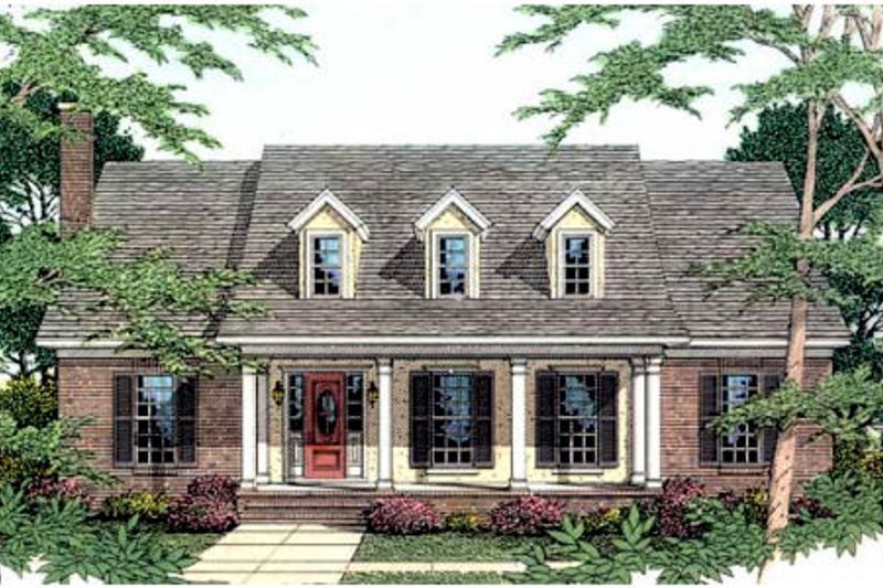 Dream House Plan - Southern Exterior - Front Elevation Plan #406-239