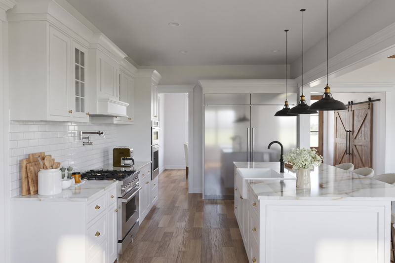 House Blueprint - Interior - Kitchen 1 for Farmhouse House Plan #923-510 - 3 bed, 3.5 bath