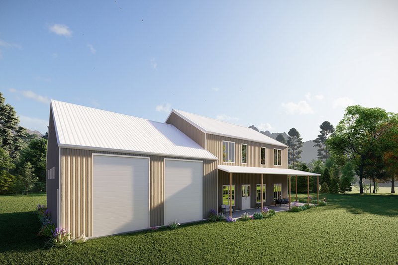 Home Plan - Exterior - Other Elevation 5 for Barndominium House Plan #1107-26 - 5 bed, 4 bath