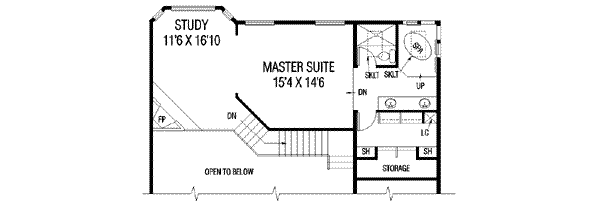Dream House Plan - Traditional Floor Plan - Upper Floor Plan #60-131