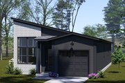 Modern Style House Plan - 3 Beds 2 Baths 1120 Sq/Ft Plan #513-2407 Exterior 
