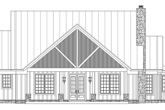 Exterior - Front Elevation 3 for Country House Plan #932-144 - 3 bed, 3.5 bath