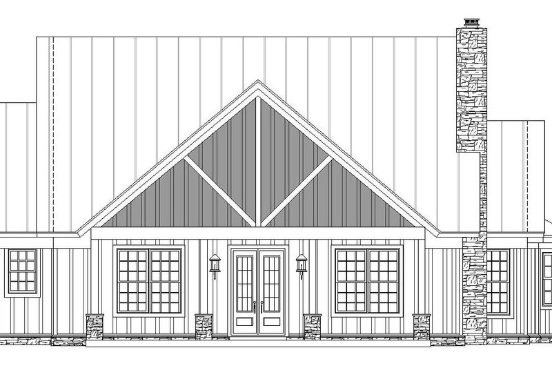 House Blueprint - Exterior - Front Elevation 3 for Country House Plan #932-144 - 3 bed, 3.5 bath
