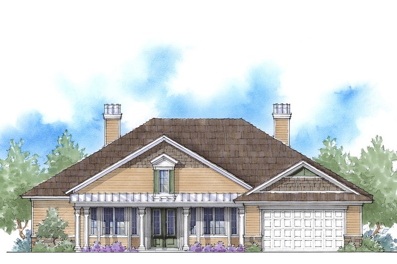 Home Plan - Exterior - Front Elevation 3 for Farmhouse House Plan #938-54 - 3 bed, 3 bath