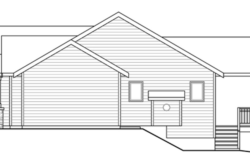 Home Plan - Exterior - Other Elevation 1 for Ranch House Plan #124-883 - 3 bed, 2 bath