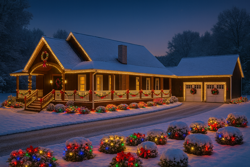 House Blueprint - Exterior - Front Elevation 3 for Barndominium House Plan #1115-14 - 3 bed, 2.5 bath