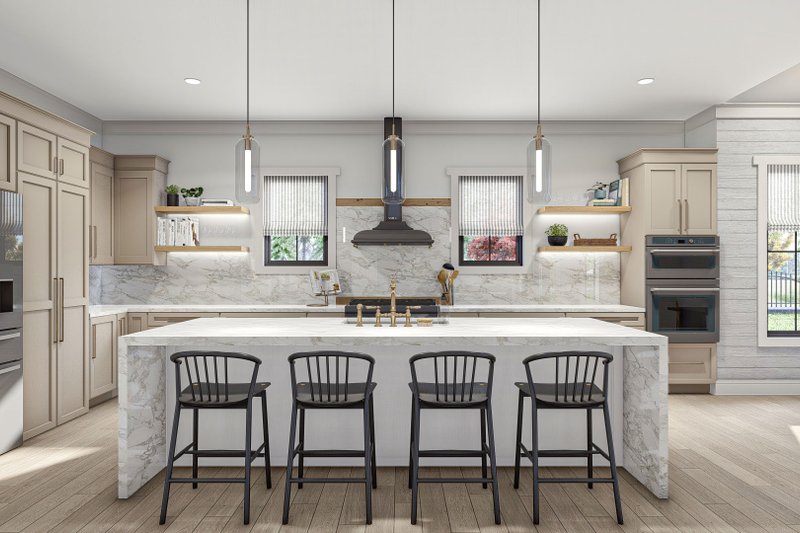 Dream House Plan - Interior - Kitchen for Traditional House Plan #455-557 - 5 bed, 3.5 bath