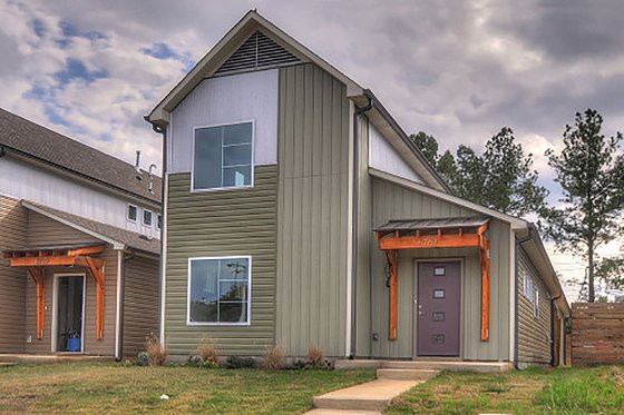 Exterior - Front Elevation 4 for Contemporary House Plan #932-7 - 3 bed, 2 bath