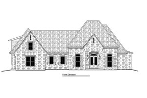 Exterior - Other Elevation for European House Plan #1081-4 - 4 bed, 3.5 bath