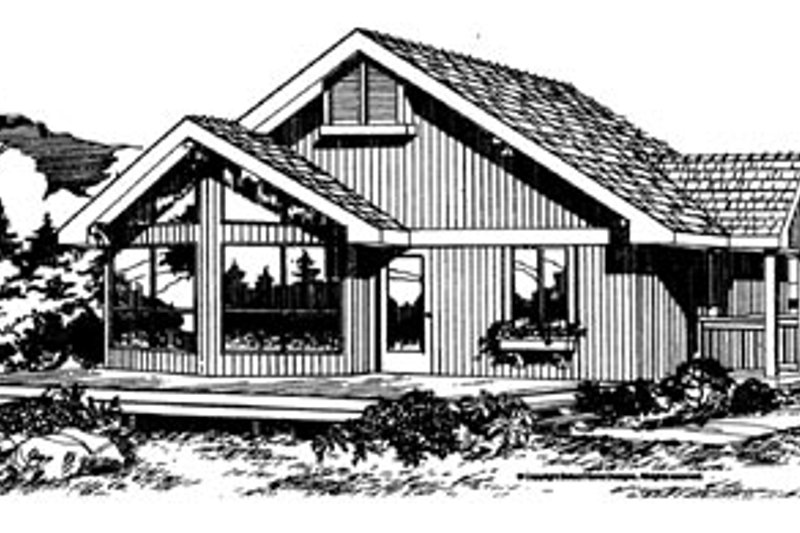 Architectural House Design - Exterior - Front Elevation Plan #47-116