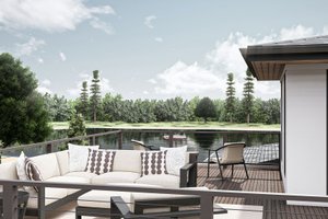 Exterior - Outdoor Living for Contemporary House Plan #455-255 - 4 bed, 2.5 bath