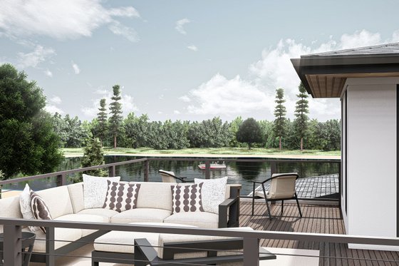 Exterior - Outdoor Living for Contemporary House Plan #455-255 - 4 bed, 2.5 bath